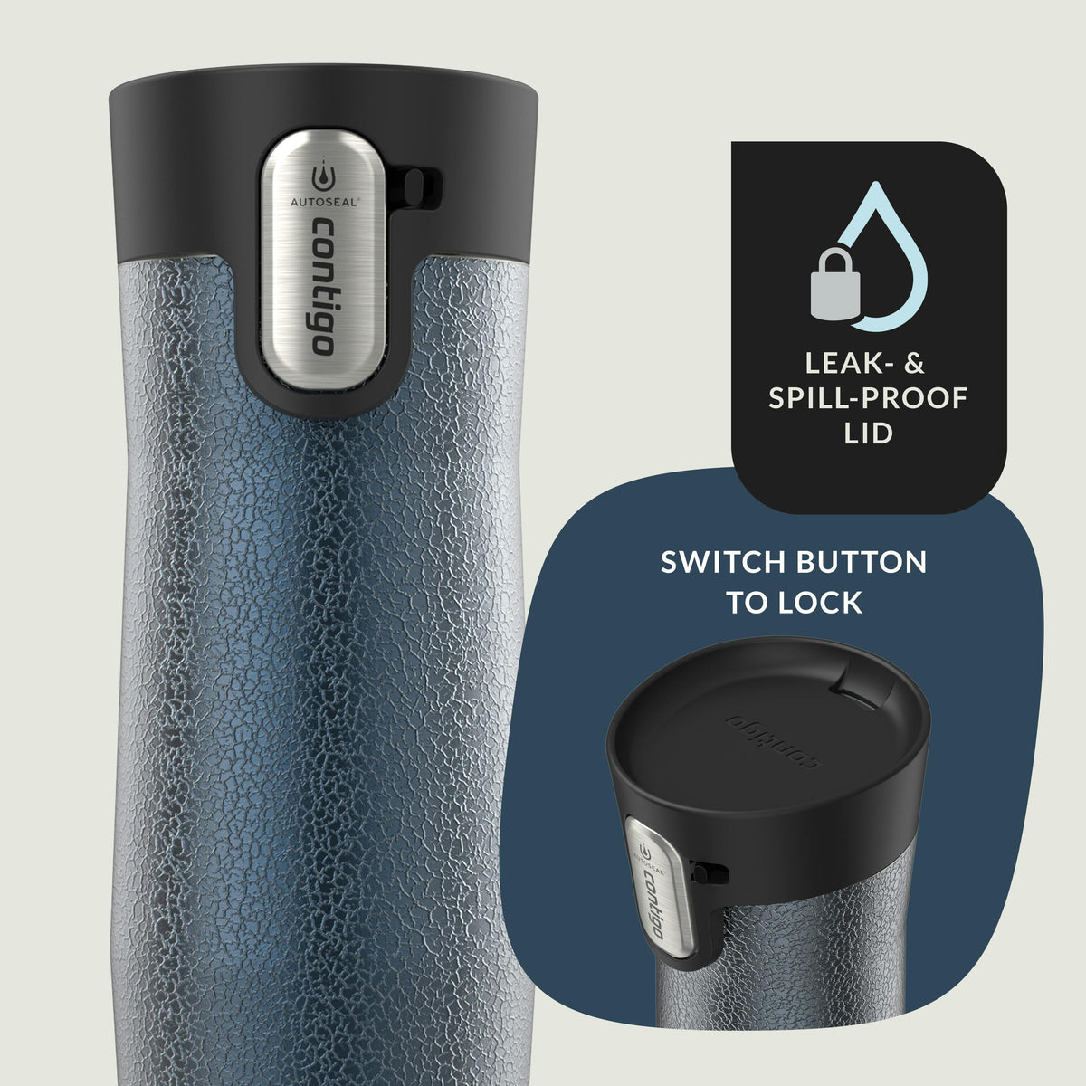 Contigo® AUTOSEAL® West Loop Vacuum-Insulated Stainless Steel Travel Mug with Easy-Clean Lid, 16 oz
